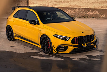 An ST coilover is now available for all Mercedes-AMG A 35 4MATIC, A 45 4MATIC+ and A 45 S 4MATIC+ of the V177-series.
